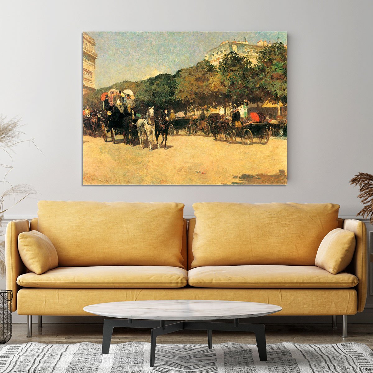 The day of the Grand Prize 2 by Hassam Canvas Print or Poster