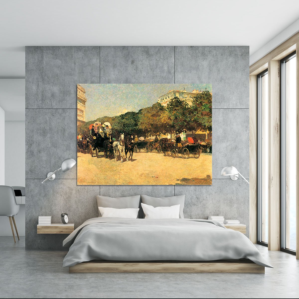 The day of the Grand Prize 2 by Hassam Canvas Print or Poster