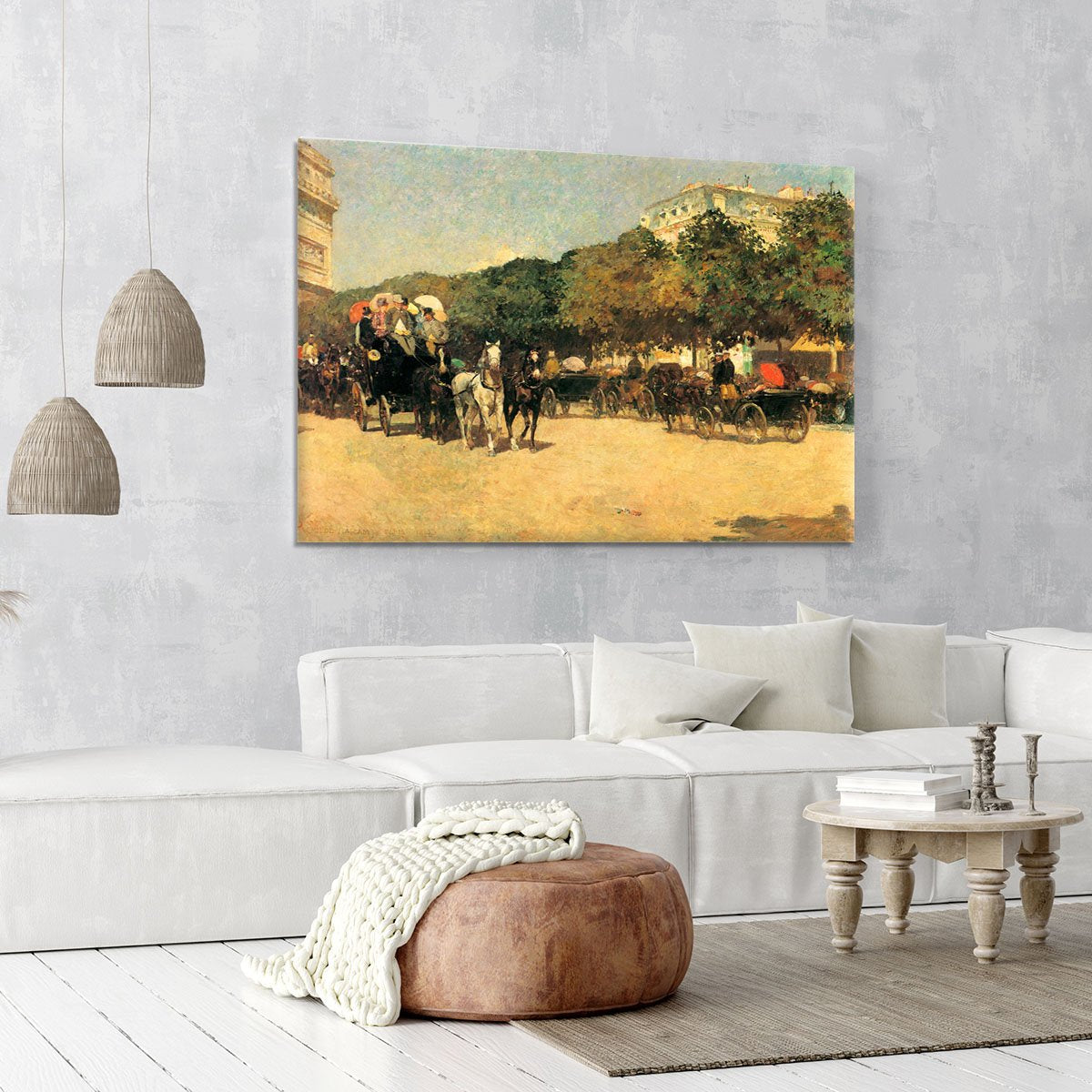 The day of the Grand Prize 2 by Hassam Canvas Print or Poster