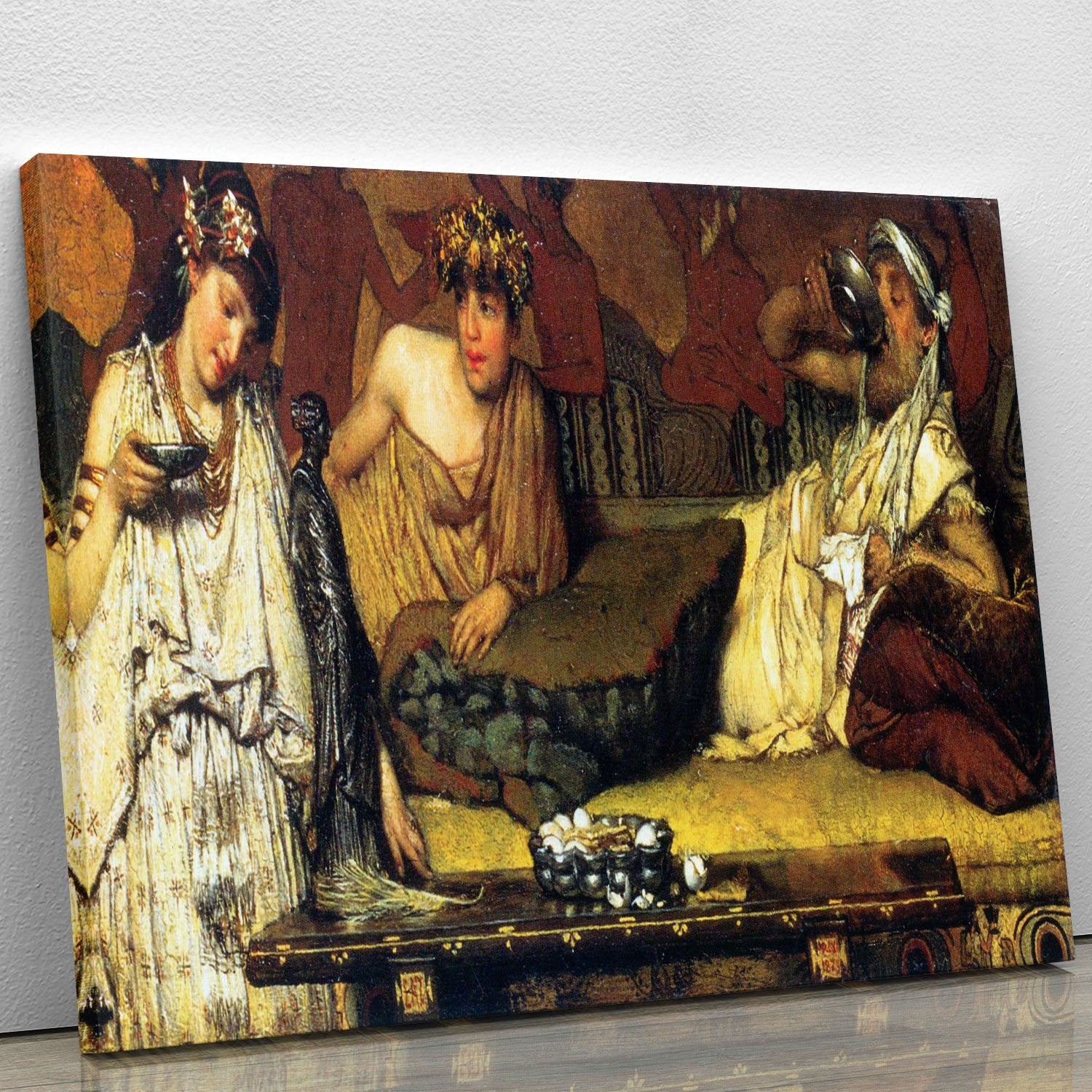 The dinner Greek detail by Alma Tadema Canvas Print or Poster