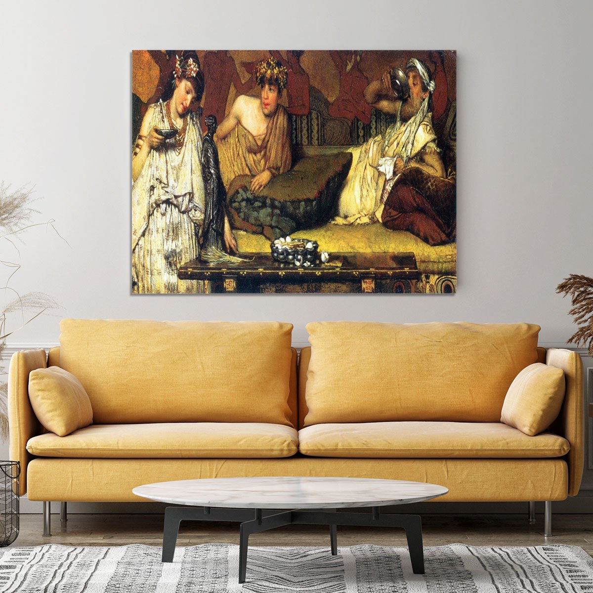 The dinner Greek detail by Alma Tadema Canvas Print or Poster