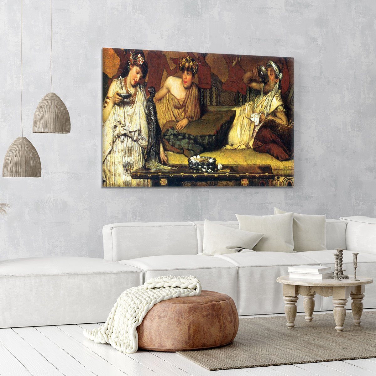 The dinner Greek detail by Alma Tadema Canvas Print or Poster
