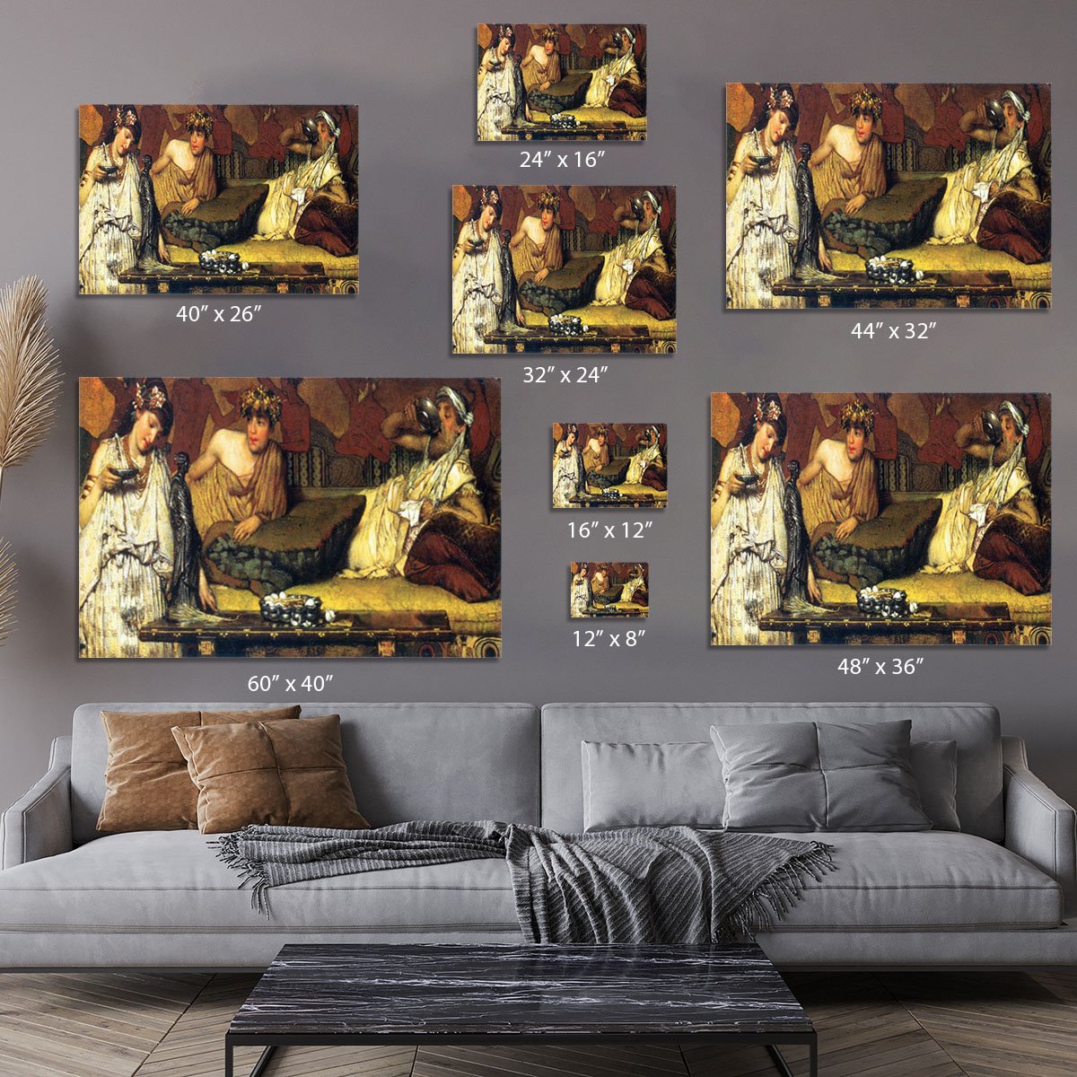 The dinner Greek detail by Alma Tadema Canvas Print or Poster