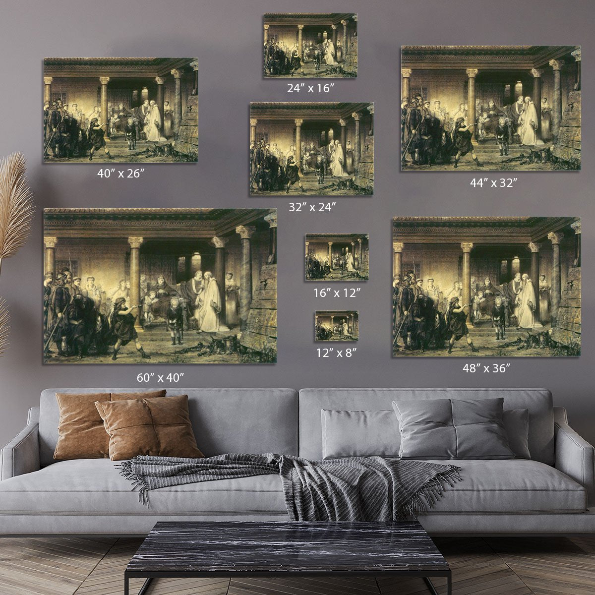 The education of children Clovis by Alma Tadema Canvas Print or Poster