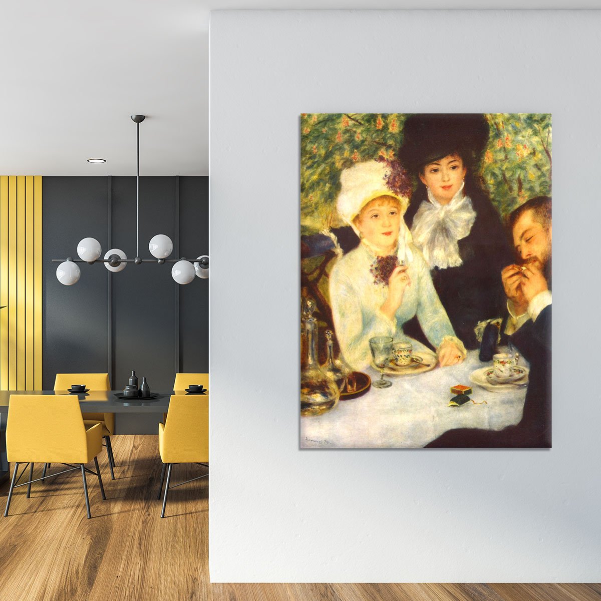 The end of the breakfast by Renoir Canvas Print or Poster