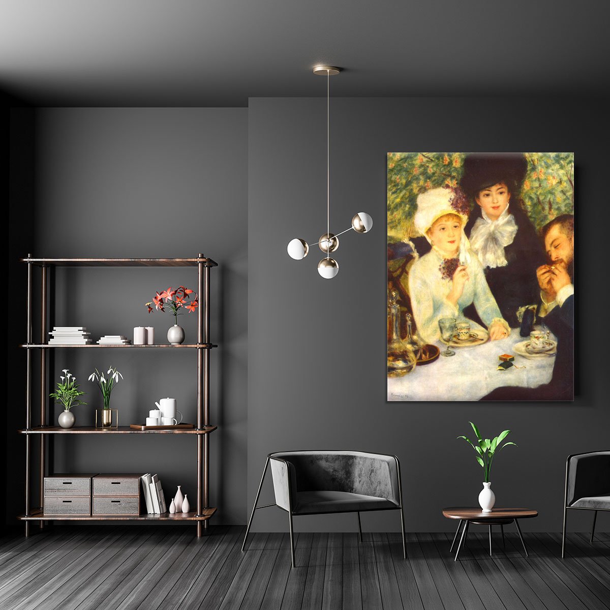 The end of the breakfast by Renoir Canvas Print or Poster
