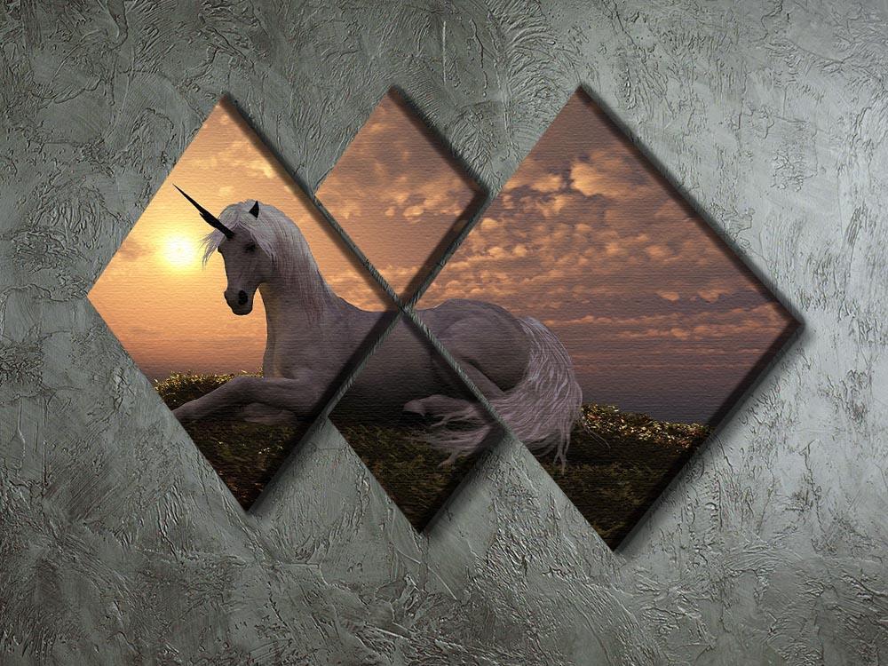 The fabled creature laying 4 Square Multi Panel Canvas  - Canvas Art Rocks - 2