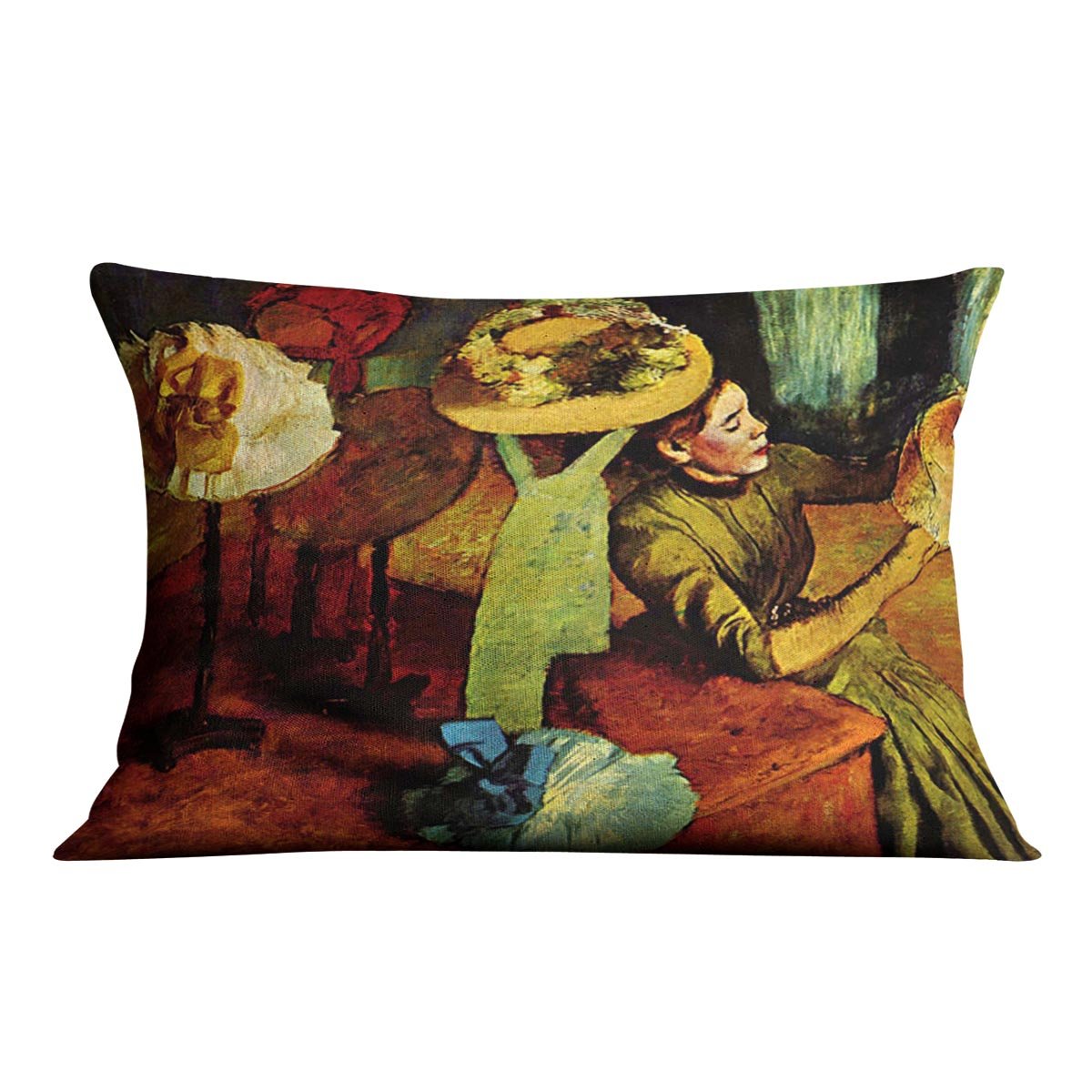 The fashion shop by Degas Cushion