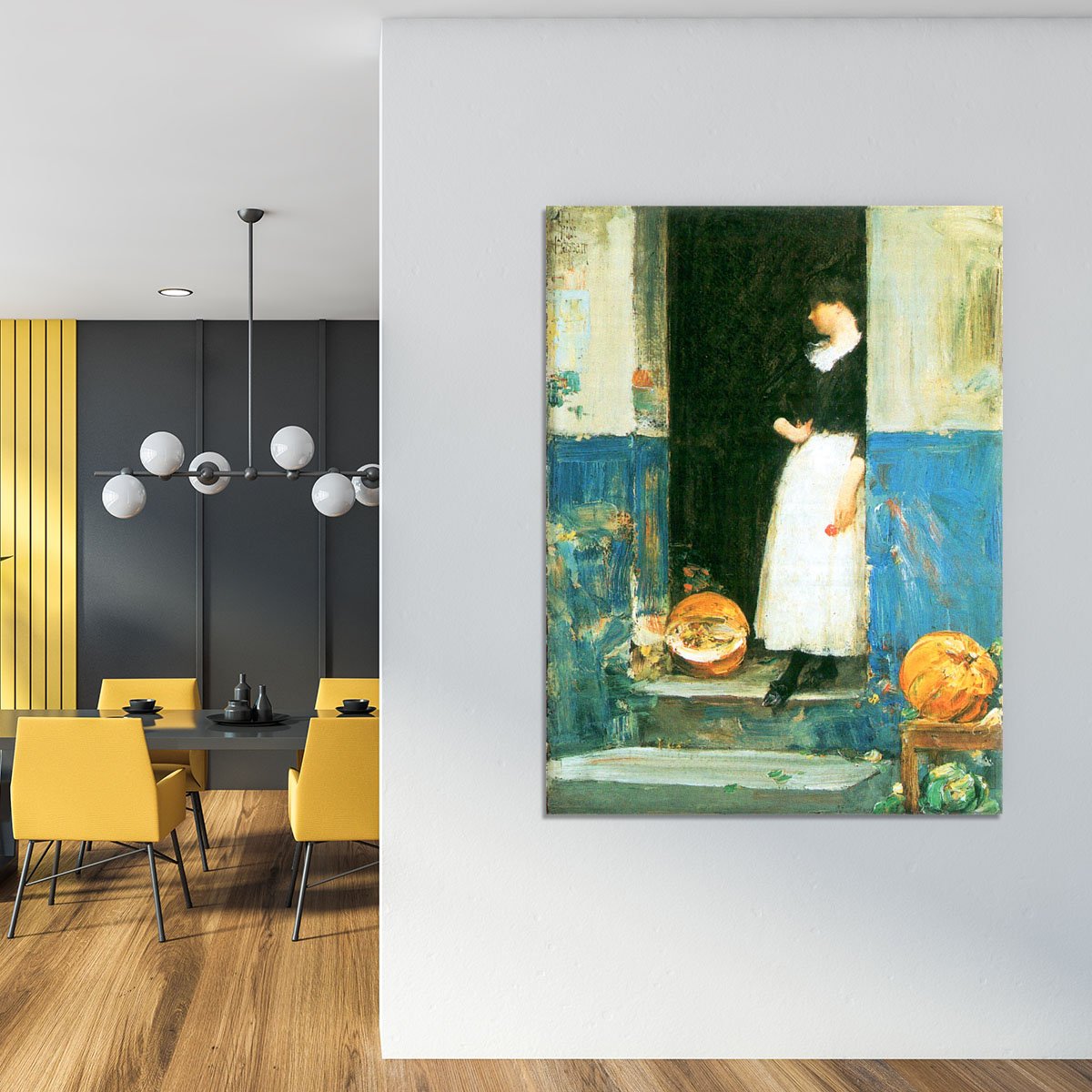 The fruit trader by Hassam Canvas Print or Poster