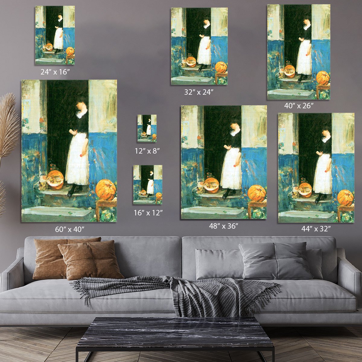 The fruit trader by Hassam Canvas Print or Poster