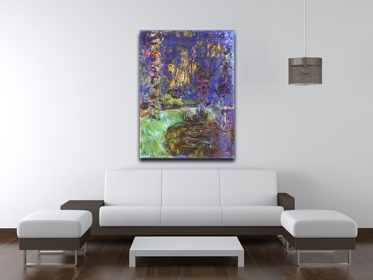 The garden in Giverny by Monet Canvas Print & Poster - Canvas Art Rocks - 4