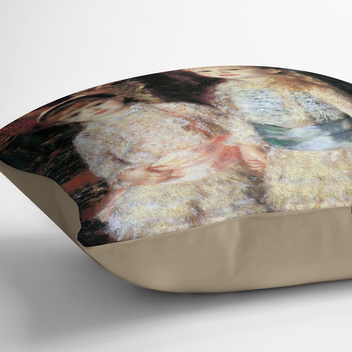 The girls Cahen dAnvers by Renoir Throw Pillow