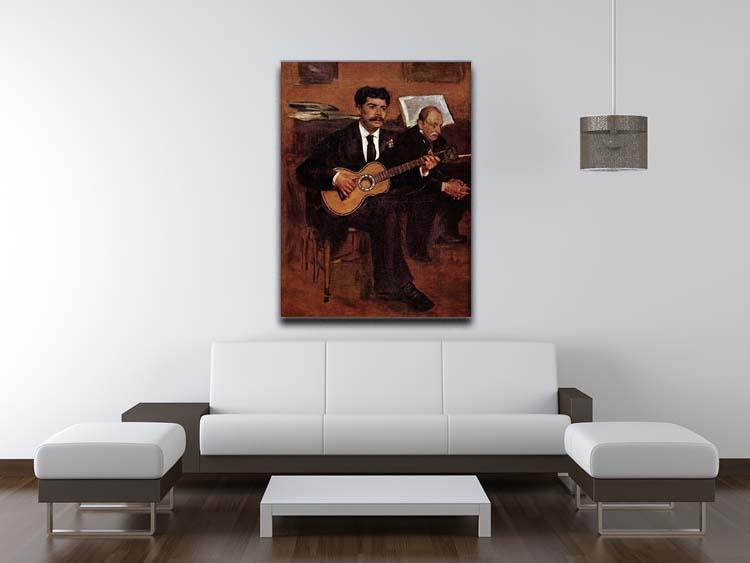 The guitarist Pagans and Monsieur Degas by Manet Canvas Print or Poster - Canvas Art Rocks - 4