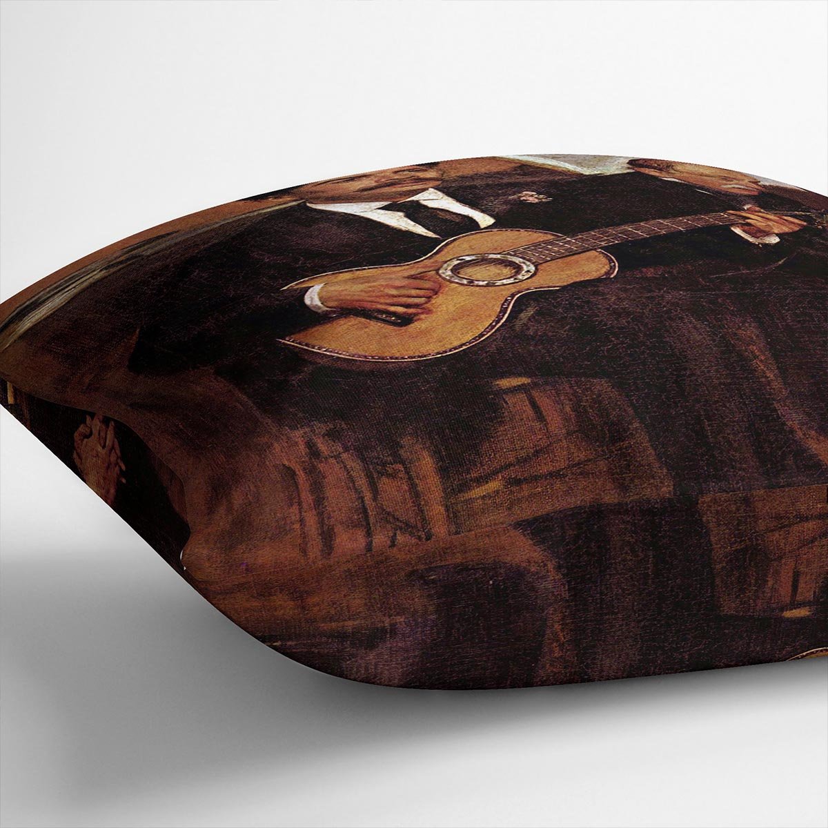 The guitarist Pagans and Monsieur Degas by Manet Throw Pillow
