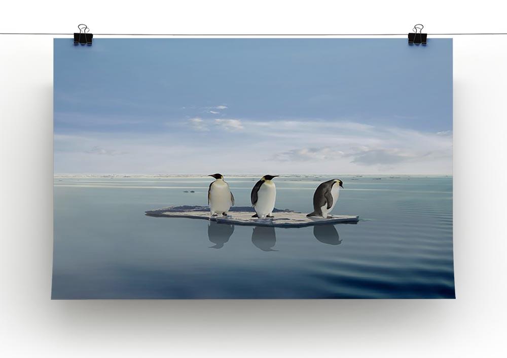 The last penguin survivers Canvas Print or Poster - Canvas Art Rocks - 2