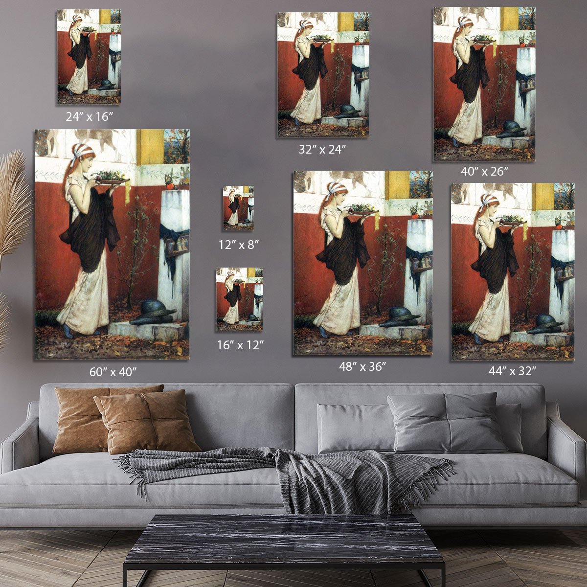 The last roses by Alma Tadema Canvas Print or Poster