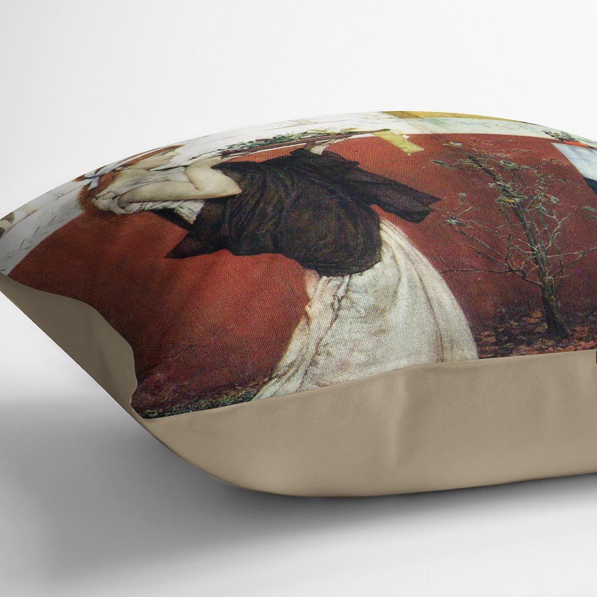 The last roses by Alma Tadema Cushion - Canvas Art Rocks - 2