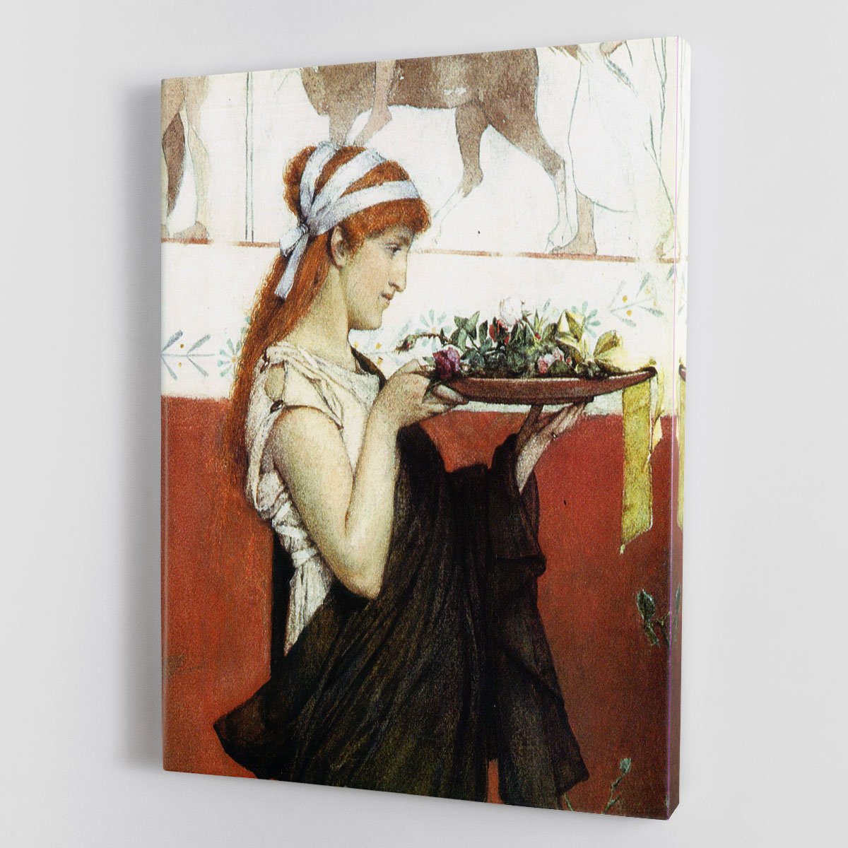 The last roses detail by Alma Tadema Canvas Print or Poster