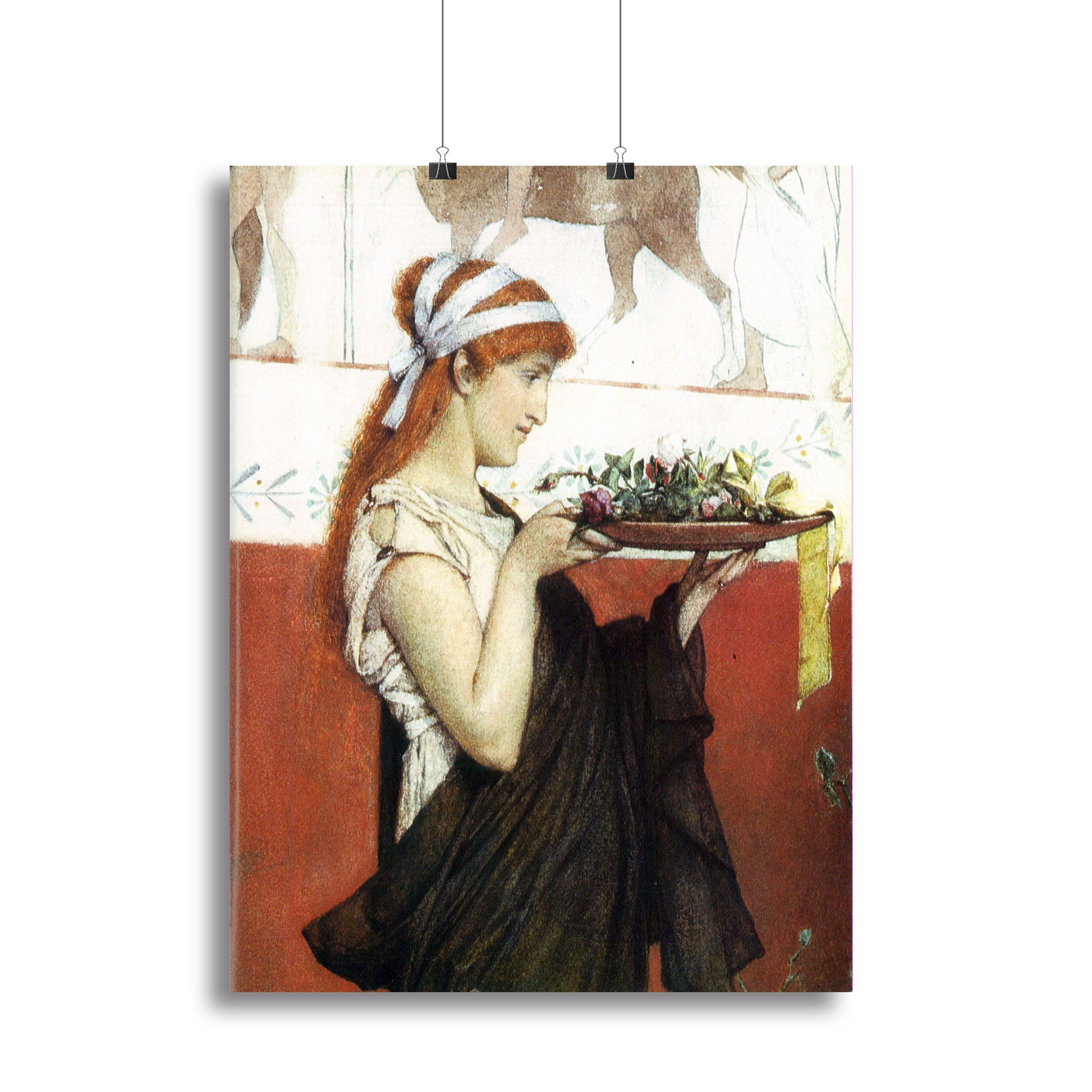 The last roses detail by Alma Tadema Canvas Print or Poster