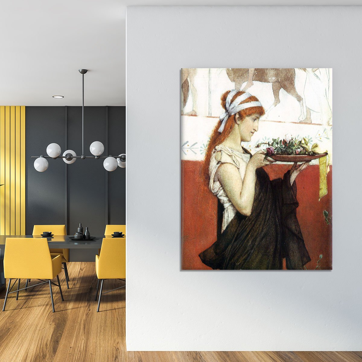 The last roses detail by Alma Tadema Canvas Print or Poster