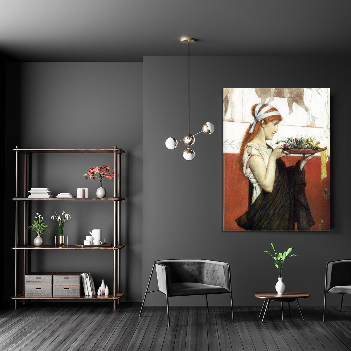 The last roses detail by Alma Tadema Canvas Print or Poster