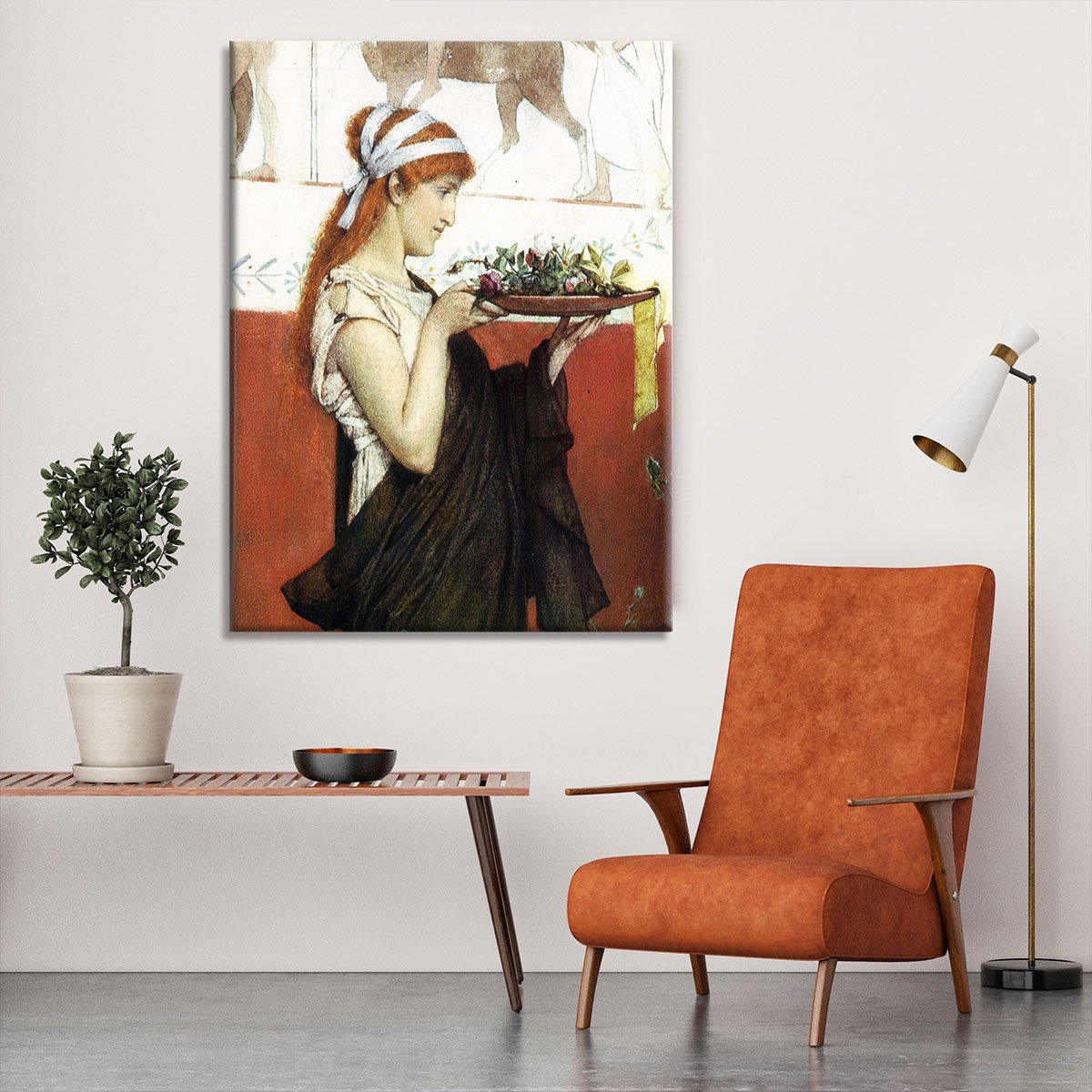 The last roses detail by Alma Tadema Canvas Print or Poster