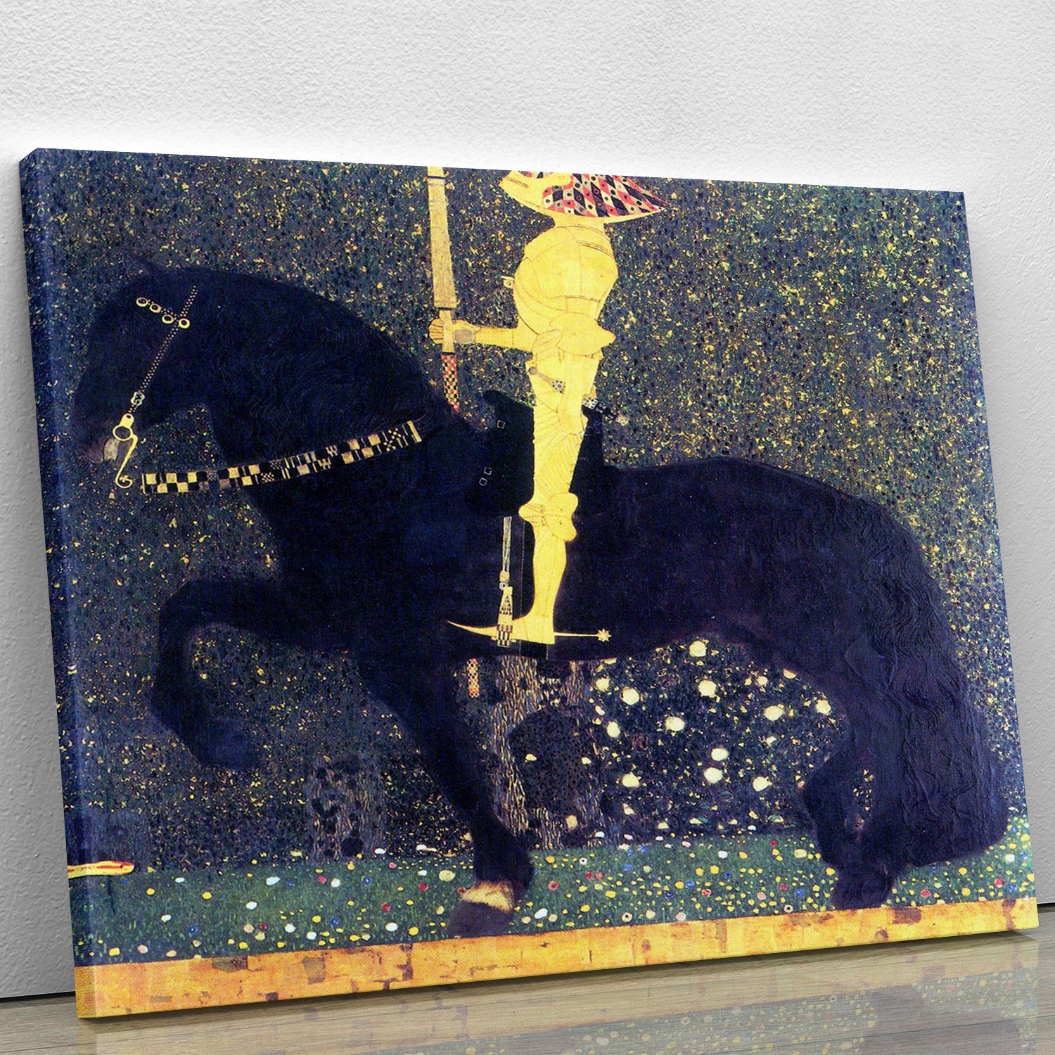 The life of a struggle The Golden Knights by Klimt Canvas Print or Poster