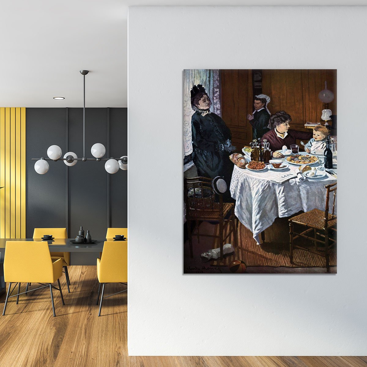 The lunch 1 by Monet Canvas Print or Poster