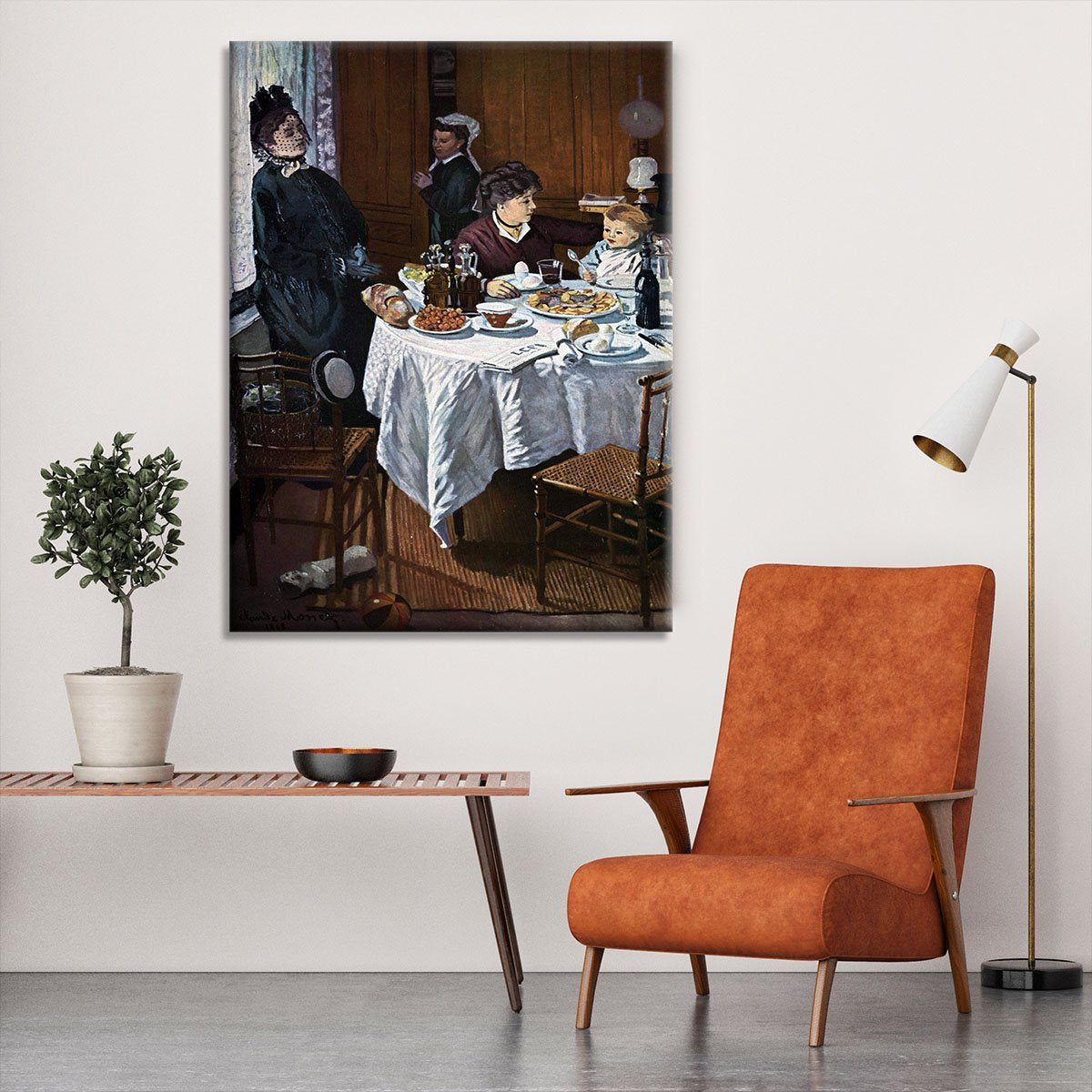 The lunch 1 by Monet Canvas Print or Poster