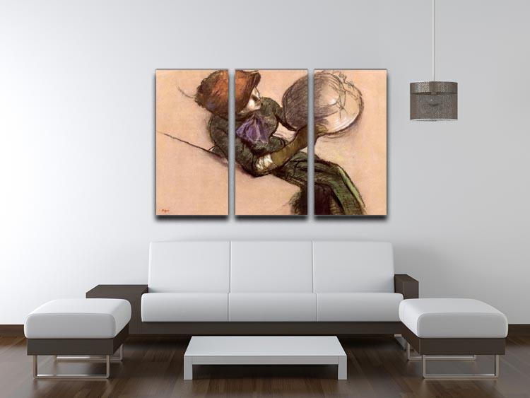 The milliner 2 by Degas 3 Split Panel Canvas Print - Canvas Art Rocks - 3