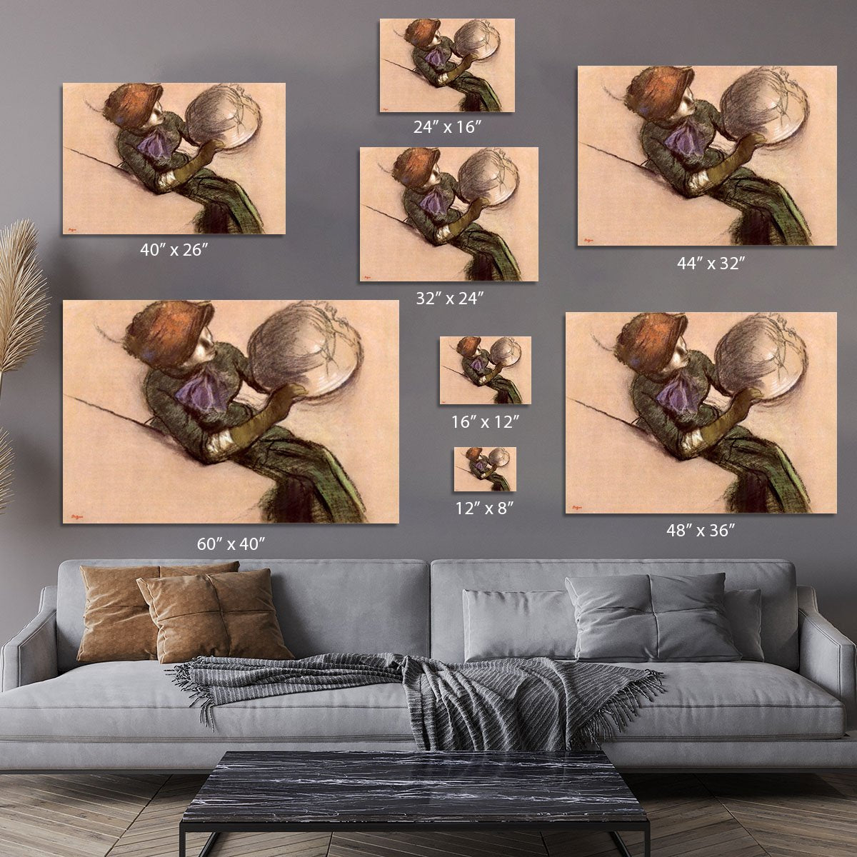 The milliner 2 by Degas Canvas Print or Poster