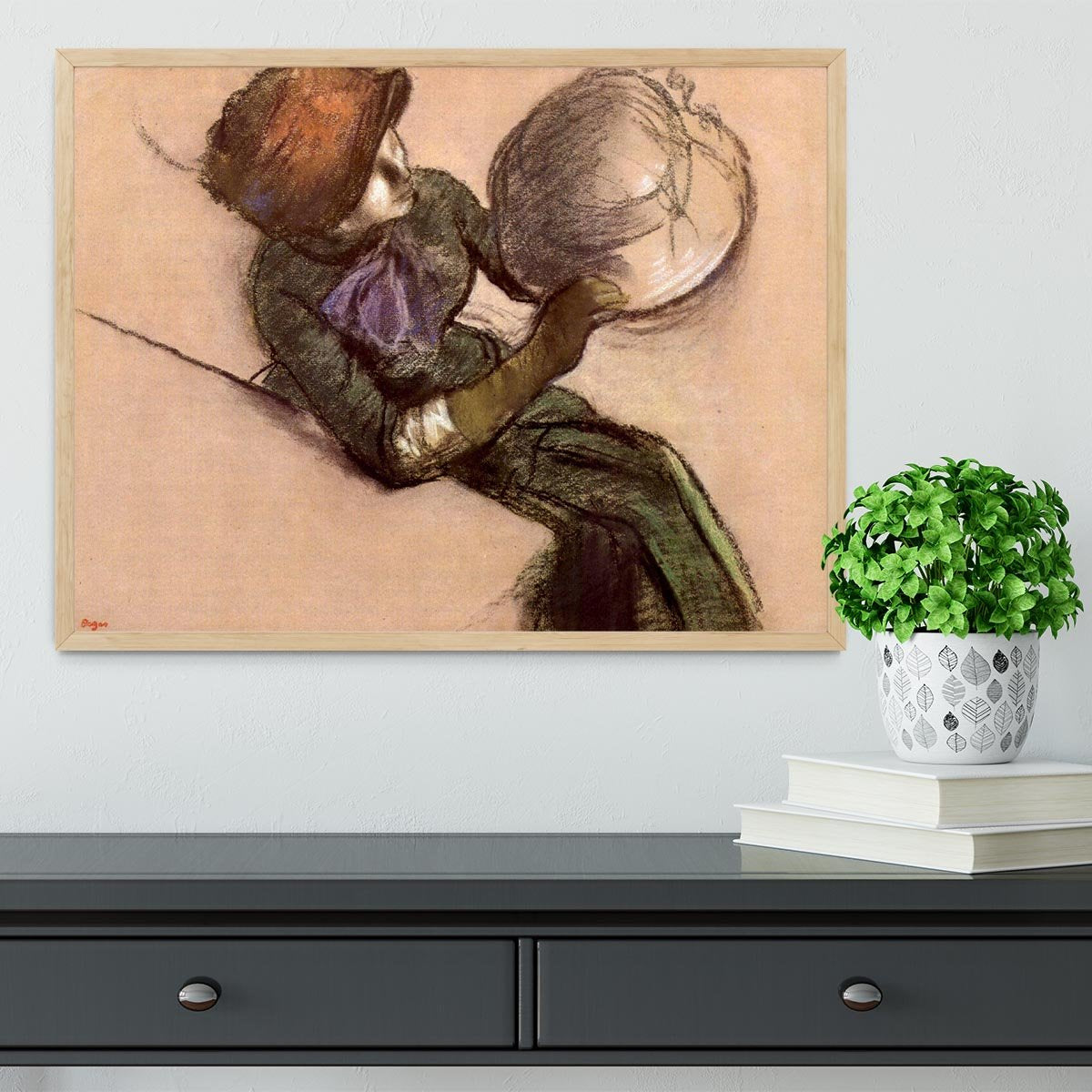 The milliner 2 by Degas Framed Print - Canvas Art Rocks - 4
