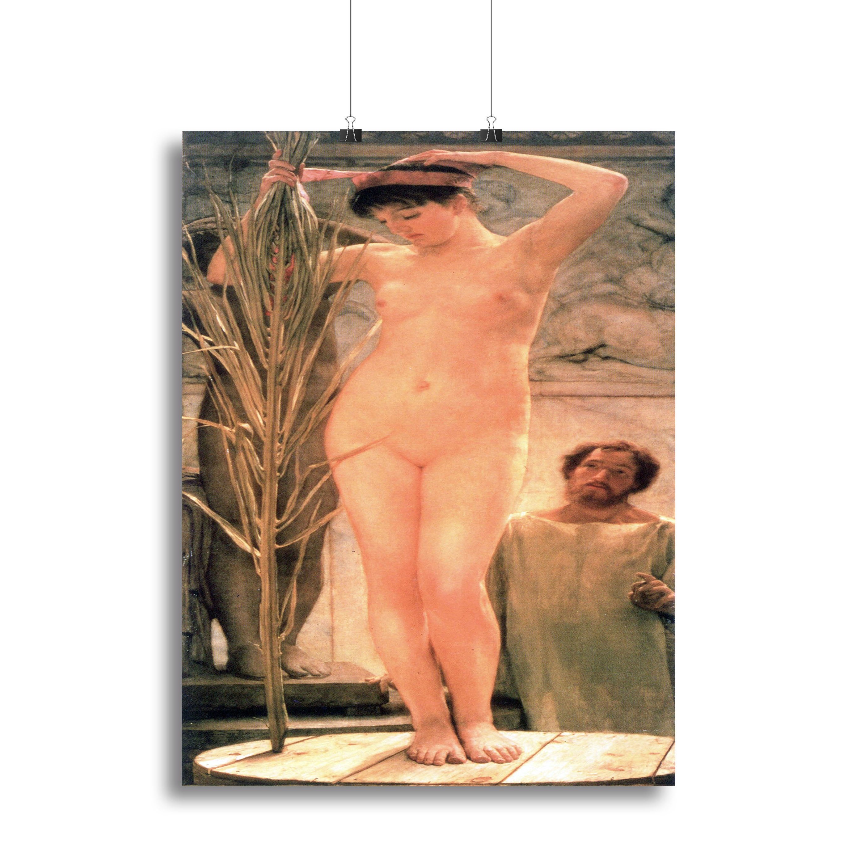 The model of a sculptor Venus Esquilina by Alma Tadema Canvas Print or Poster