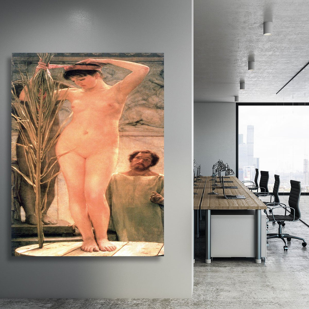 The model of a sculptor Venus Esquilina by Alma Tadema Canvas Print or Poster