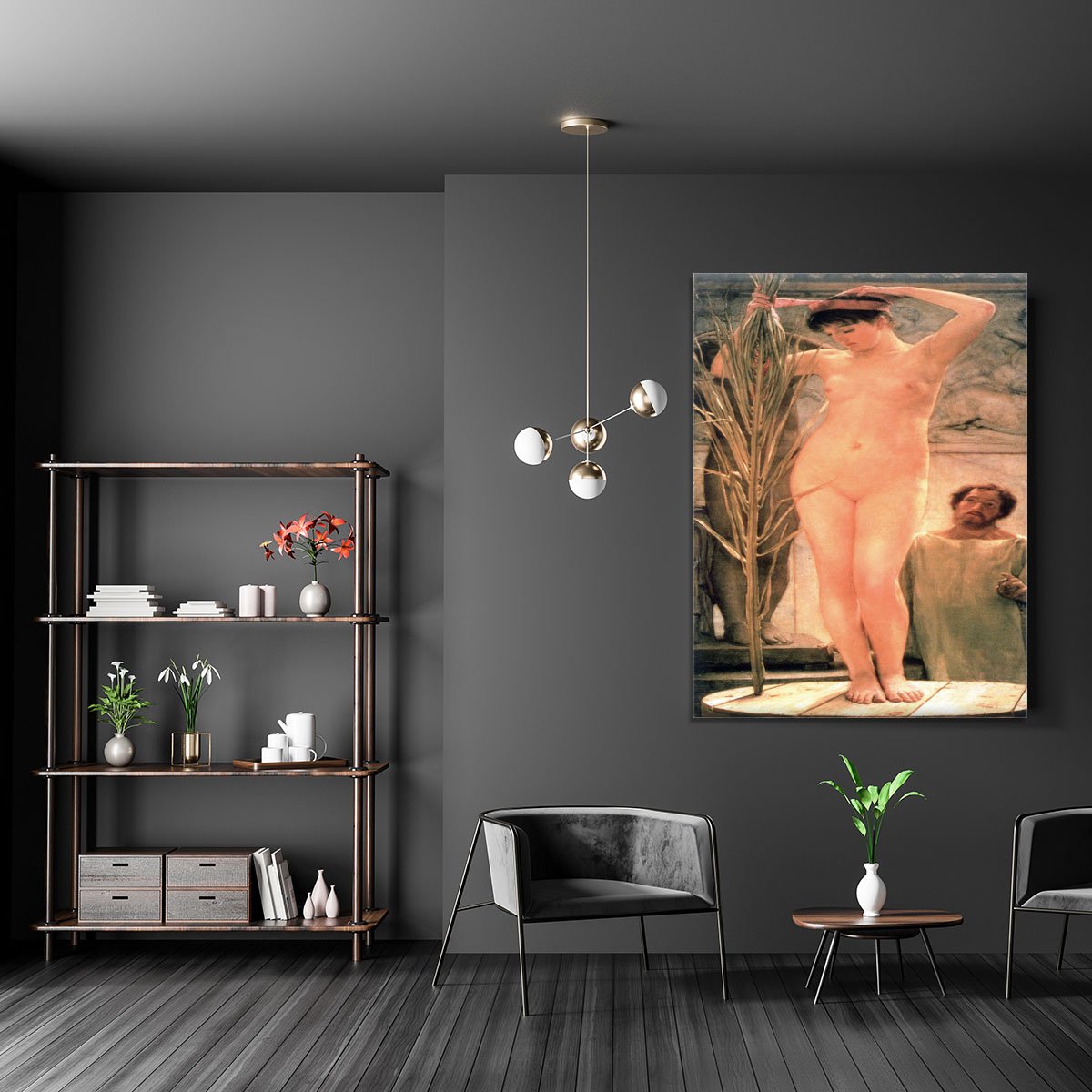 The model of a sculptor Venus Esquilina by Alma Tadema Canvas Print or Poster