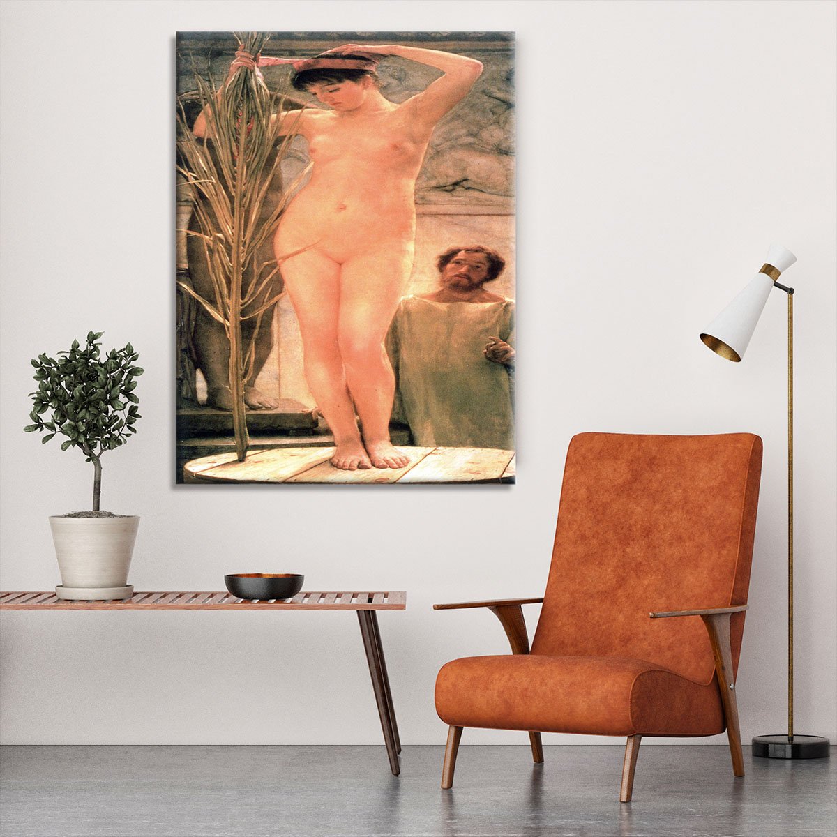 The model of a sculptor Venus Esquilina by Alma Tadema Canvas Print or Poster