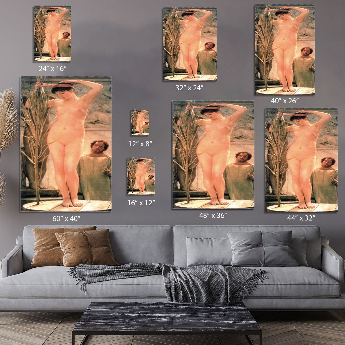 The model of a sculptor Venus Esquilina by Alma Tadema Canvas Print or Poster