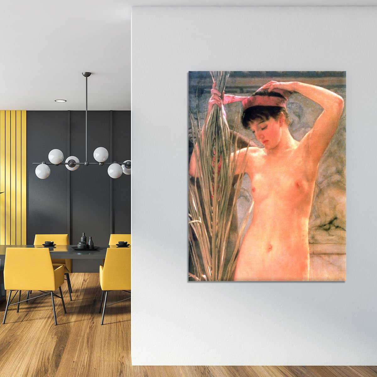 The model of a sculptor Venus Esquilina detail by Alma Tadema Canvas Print or Poster