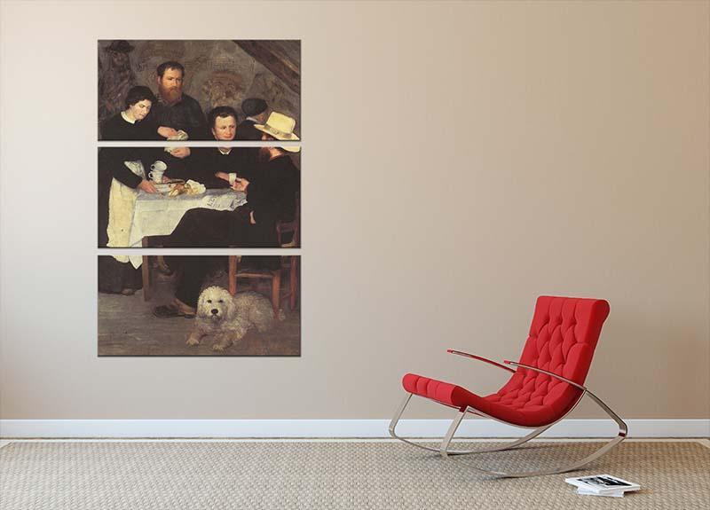 The mother of cabaret Antony by Renoir 3 Split Panel Canvas Print - Canvas Art Rocks - 2