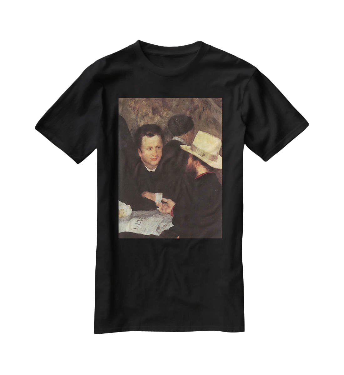The mother of cabaret Antony detail by Renoir T-Shirt - Canvas Art Rocks - 1