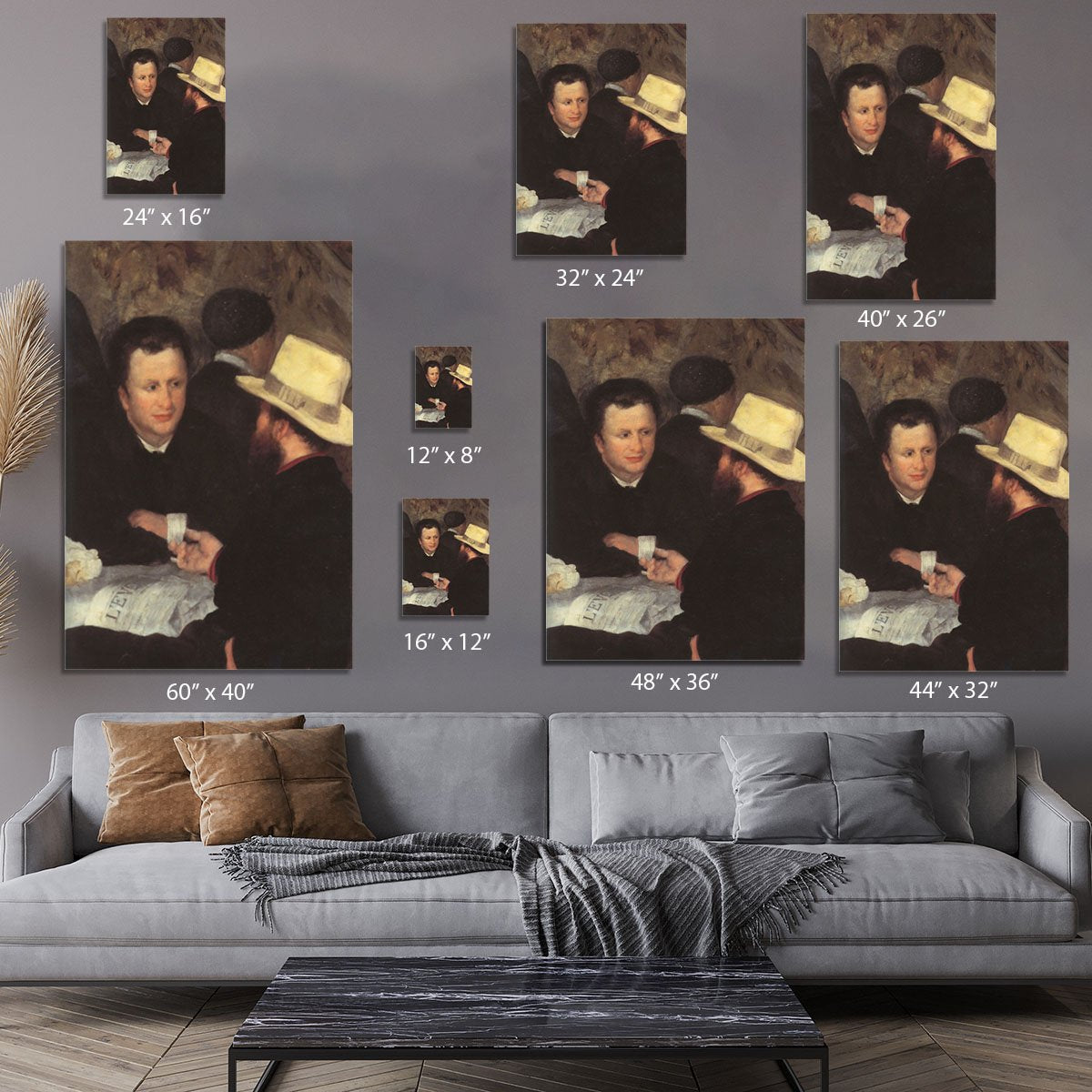 The mother of cabaret Antony detail by Renoir Canvas Print or Poster