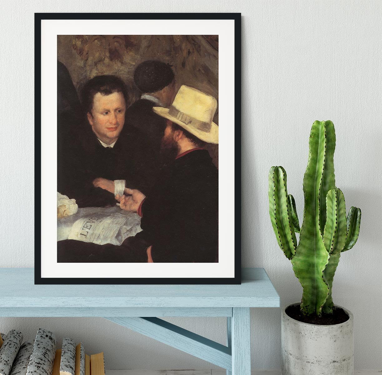 The mother of cabaret Antony detail by Renoir Framed Print - Canvas Art Rocks - 1