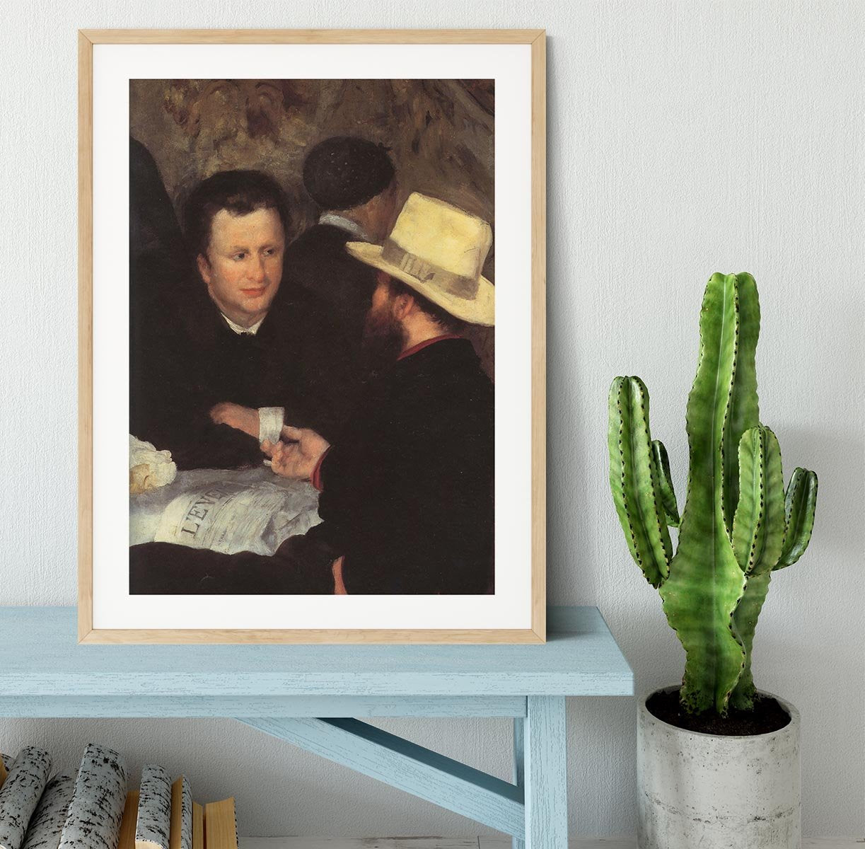 The mother of cabaret Antony detail by Renoir Framed Print - Canvas Art Rocks - 3