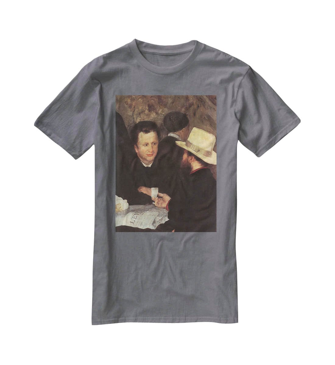 The mother of cabaret Antony detail by Renoir T-Shirt - Canvas Art Rocks - 3