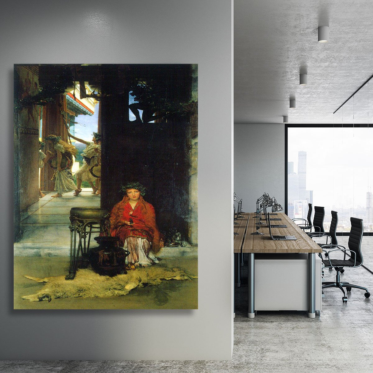 The path to the temple by Alma Tadema Canvas Print or Poster