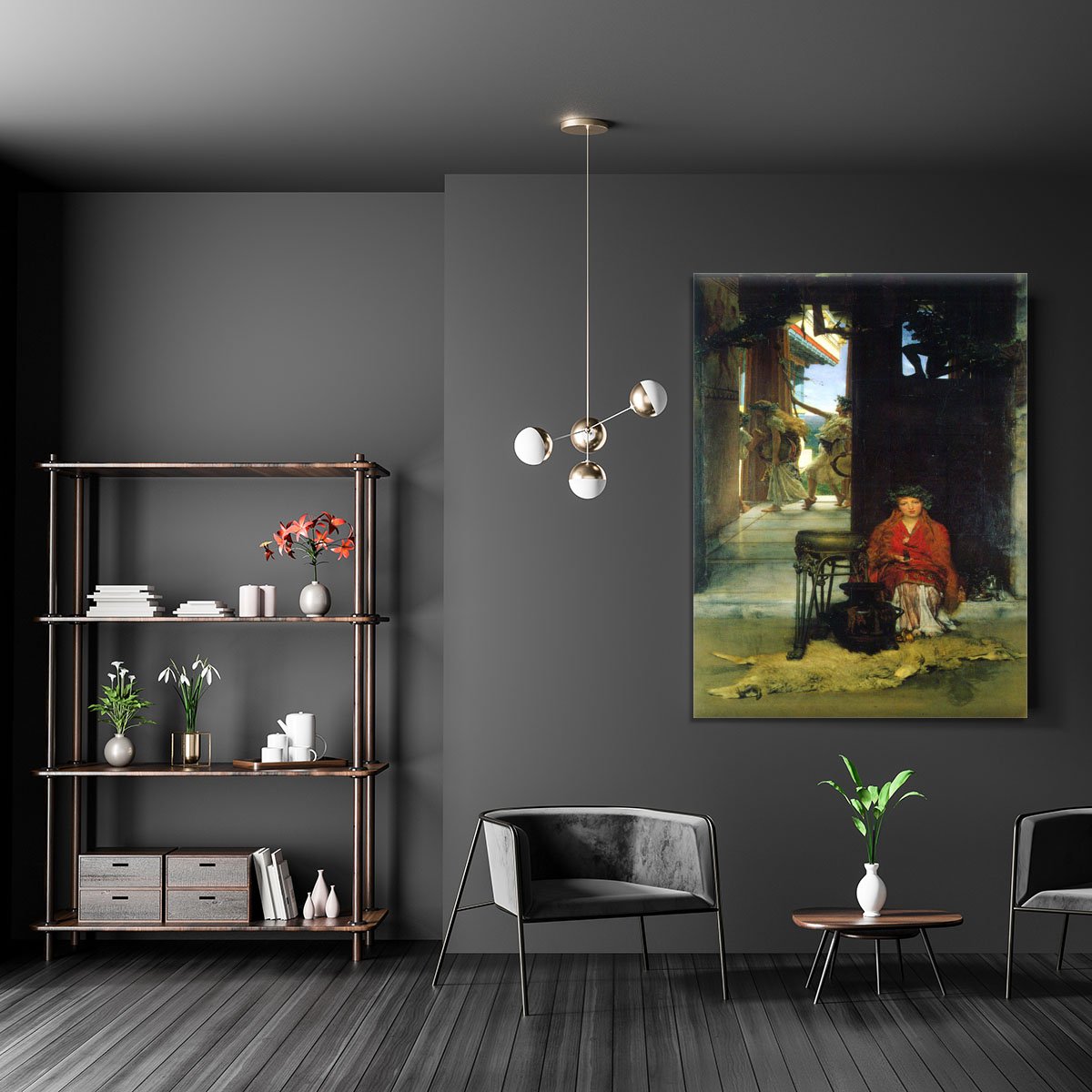 The path to the temple by Alma Tadema Canvas Print or Poster