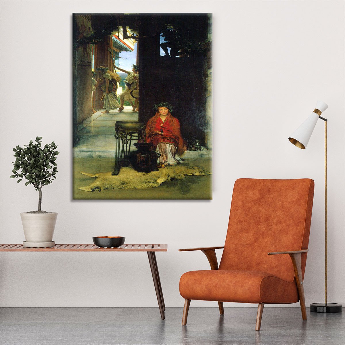 The path to the temple by Alma Tadema Canvas Print or Poster