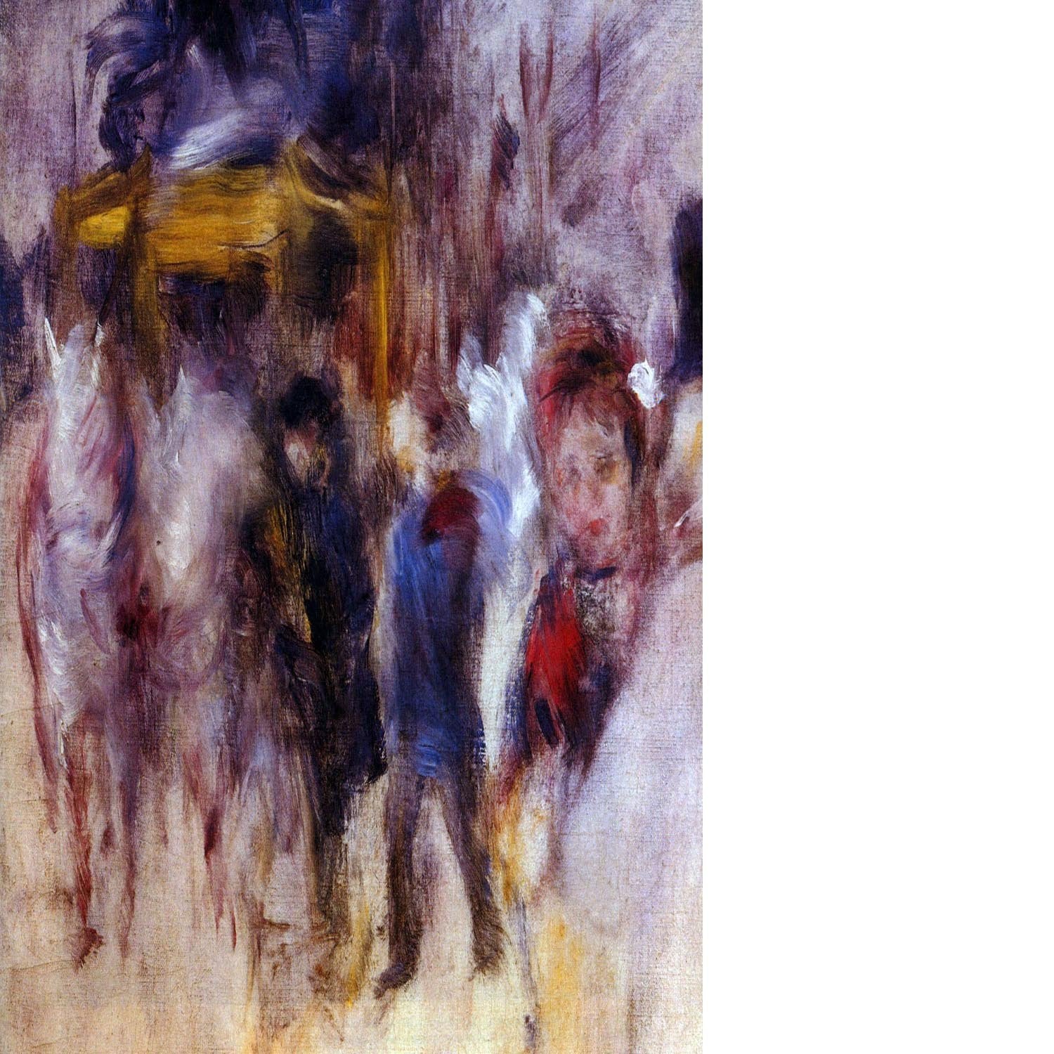 The place Clichy Detail by Renoir Floating Framed Canvas
