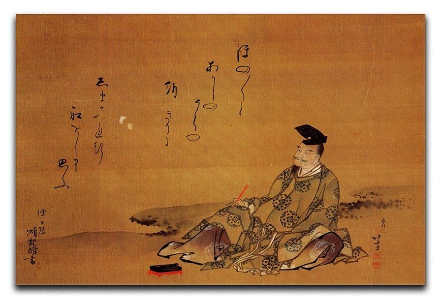 The poet by Hokusai Canvas Print or Poster  - Canvas Art Rocks - 1