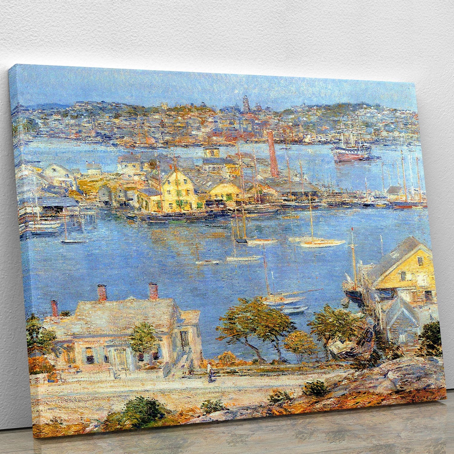 The port of Gloucester 1 by Hassam Canvas Print or Poster